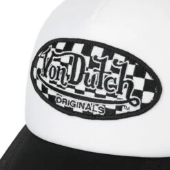 Checked Logo Tampa Trucker Cap By Von Dutch -Bekleidungsgeschäft Checked Logo Tampa Trucker Cap by Von Dutch wei schwarz.66286 4rf209