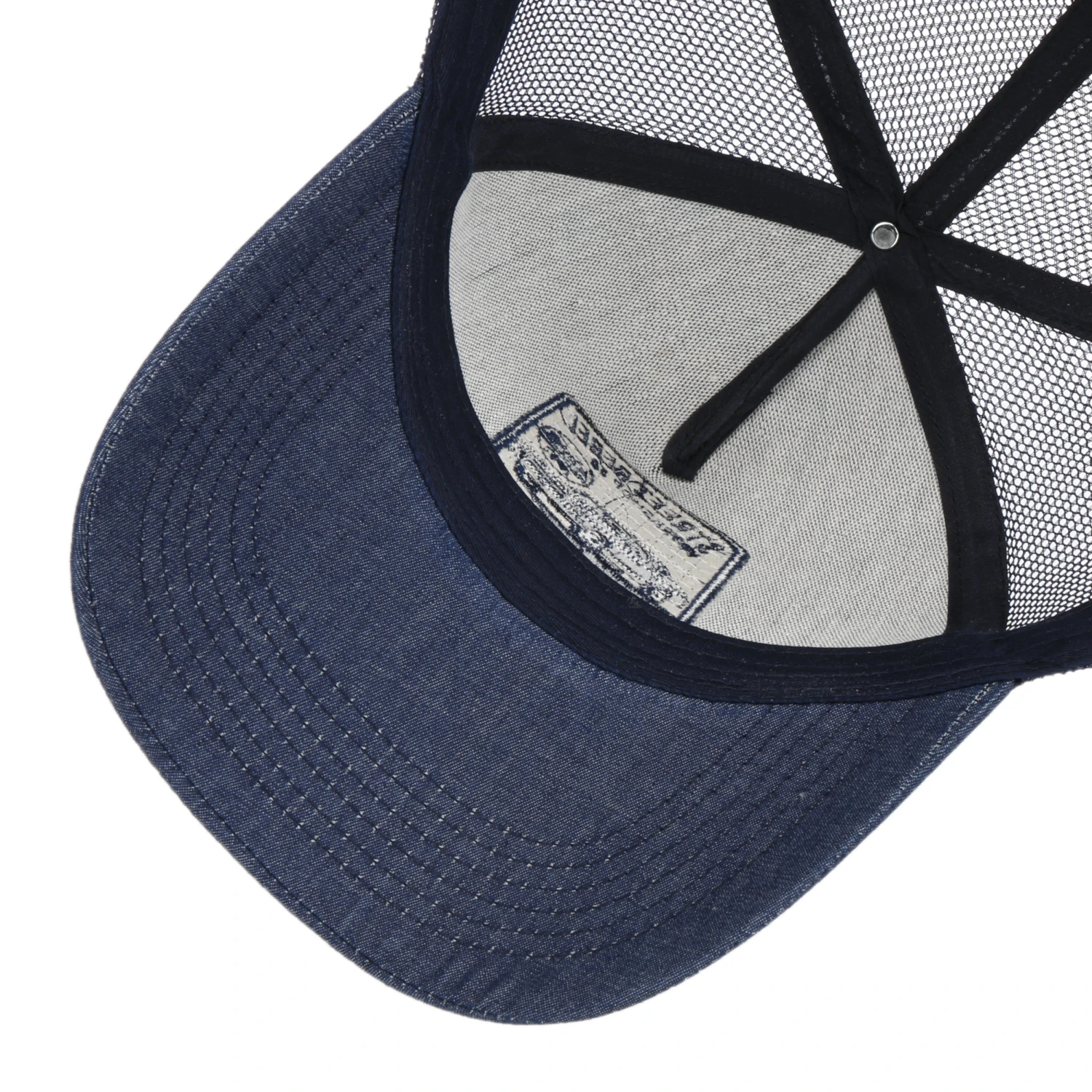 Checker Blue Trucker Cap By King Kerosin 2 Checker Blue Trucker Cap By King Kerosin – Bild 2