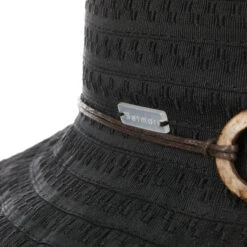 Coconut Ring Safari Stoffhut By Betmar -Bekleidungsgeschäft Coconut Ring Safari Stoffhut by Betmar schwarz.62315 4rf4