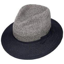 Contrast Brim Toyo Strohhut By Stetson