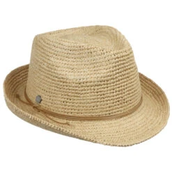 Crochet Trilby Raffiahut By Lierys -Bekleidungsgeschäft Crochet Trilby Raffiahut by Lierys natur.61175 rf40