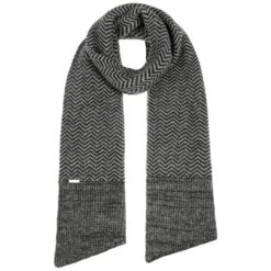 Damola Strickschal By Seeberger -Bekleidungsgeschäft Damola Strickschal by Seeberger schwarz grau.59876 rf179