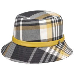 Elenora Check Bucket Stoffhut By Lierys -Bekleidungsgeschäft Elenora Check Bucket Stoffhut by Lierys gelb.60308 rf45