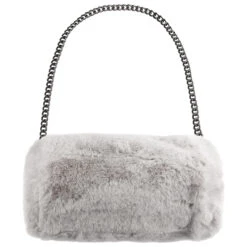 Fake Fur Muff -Bekleidungsgeschäft Fake Fur Muff hellgrau.60328 rf28
