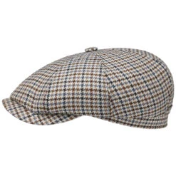 Hatteras Houndstooth Wool Flatcap By Stetson -Bekleidungsgeschäft Hatteras Houndstooth Wool Flatcap by Stetson beige.60707 rf15