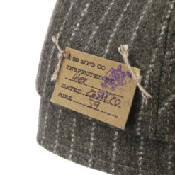 Hatteras Wool Cotton Stripe Flatcap By Stetson -Bekleidungsgeschäft Hatteras Wool Cotton Stripe Flatcap by Stetson braun grau.58933 4rf229
