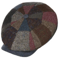 Hatteras Wool Mix Patchwork Flatcap By Stetson