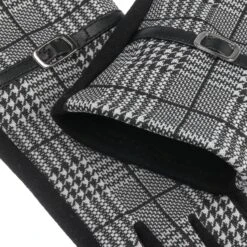 Bekleidungsgeschäft -Bekleidungsgeschäft Houndstooth Touch Handschuhe by Lipodo schwarz wei .60139 5rf173
