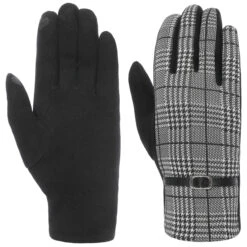 Houndstooth Touch Handschuhe By Lipodo -Bekleidungsgeschäft Houndstooth Touch Handschuhe by Lipodo schwarz wei .60139 rf173