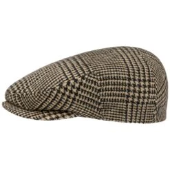 Jenston Virgin Wool Flatcap By Lierys -Bekleidungsgeschäft Jenston Virgin Wool Flatcap by Lierys beige schwarz.62274 rf280