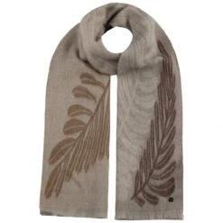 Leaves Wollschal By Fraas -Bekleidungsgeschäft Leaves Wollschal by Fraas taupe.64393 rf62