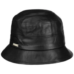 Leder Glockenhut By Seeberger -Bekleidungsgeschäft Leder Glockenhut by Seeberger schwarz.63279 rf4