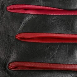 Ledercouleur Damenhandschuhe By Roeckl -Bekleidungsgeschäft Ledercouleur Damenhandschuhe by Roeckl schwarz rot.36563 5rf178