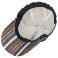 Leinen-Viskose Stripes Cap -Bekleidungsgeschäft Leinen Viskose Stripes Cap blau.56223 2rf2