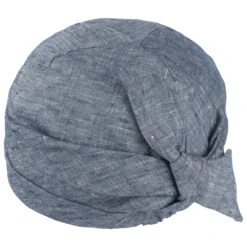Leinenmütze Mit Schleife -Bekleidungsgeschäft Leinenmuetze mit Schleife blau.65858 3rf2