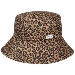 Leo Faux Fur Bucket Baumwollhut By RVCA -Bekleidungsgeschäft Leo Faux Fur Bucket Baumwollhut by RVCA beige schwarz.61707 rf280