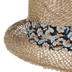 Mariva Flower Trilby Strohhut By Seeberger -Bekleidungsgeschäft Mariva Flower Trilby Strohhut by Seeberger natur schwarz.61466 4rf201