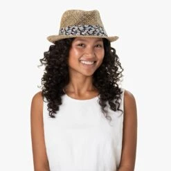 Mariva Flower Trilby Strohhut By Seeberger -Bekleidungsgeschäft Mariva Flower Trilby Strohhut by Seeberger.61466 7