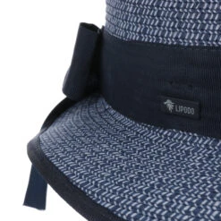 Mavella Schute Strohhut By Lipodo -Bekleidungsgeschäft Mavella Schute Strohhut by Lipodo blau grau.62617 4rf255