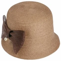 Mavia Cloche Strohhut Mit Schleife -Bekleidungsgeschäft Mavia Cloche Strohhut mit Schleife taupe.56226 1rf62