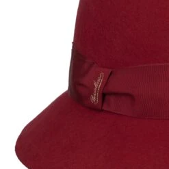 Merino Wool Glockenhut By Borsalino -Bekleidungsgeschäft Merino Wool Glockenhut by Borsalino rot.64611 4rf3