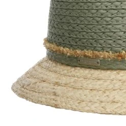 New Twotone Cloche Strohhut By Seeberger -Bekleidungsgeschäft New Twotone Cloche Strohhut by Seeberger oliv.64909 4rf14
