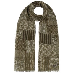 Pattern Mix Wollschal By Stetson -Bekleidungsgeschäft Pattern Mix Wollschal by Stetson gruen.63745 rf39