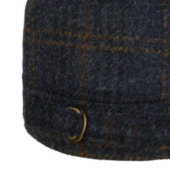 Shetland Wool Check Armycap By Mayser -Bekleidungsgeschäft Shetland Wool Check Armycap by Mayser blau.63492 3rf2