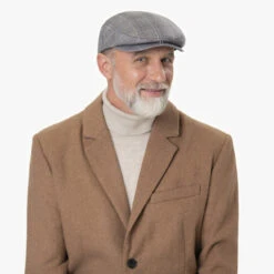 Slate Check Flatcap By Brixton -Bekleidungsgeschäft Slate Check Flatcap by Brixton.60972 8