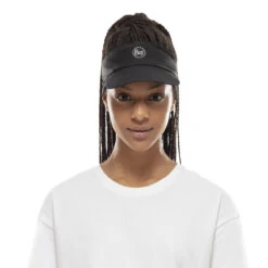Solid Black Pack Run Visor By BUFF -Bekleidungsgeschäft Solid Black Pack Run Visor by BUFF.58571 7