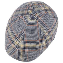 Texas Colour Check Leinen Flatcap By Stetson -Bekleidungsgeschäft Texas Colour Check Leinen Flatcap by Stetson blau.60850 1rf2