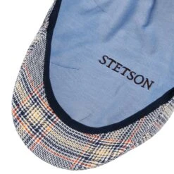 Texas Colour Check Leinen Flatcap By Stetson -Bekleidungsgeschäft Texas Colour Check Leinen Flatcap by Stetson blau.60850 2rf2