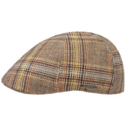 Texas Colour Check Leinen Flatcap By Stetson -Bekleidungsgeschäft Texas Colour Check Leinen Flatcap by Stetson braun.60850 rf11