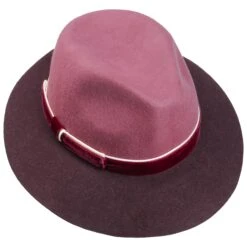 Twotone Fedora Mit Samtband By Lierys -Bekleidungsgeschäft Twotone Fedora mit Samtband by Lierys altrosa.54785 1rf26