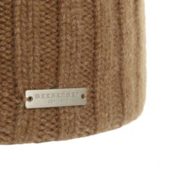 Twotone Kaschmir Bommelmütze By Seeberger -Bekleidungsgeschäft Twotone Kaschmir Bommelmuetze by Seeberger camel.63257 4rf46