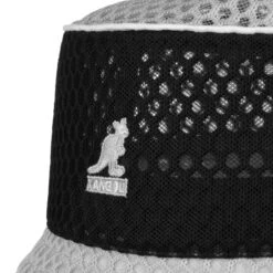 Twotone Mesh Bin Hut By Kangol -Bekleidungsgeschäft Twotone Mesh Bin Hut by Kangol schwarz grau.64596 4rf179