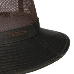 Vented Crown Stoffhut By Stetson -Bekleidungsgeschäft Vented Crown Stoffhut by Stetson dunkelbraun.63750 4rf17