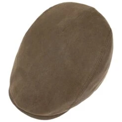 Waxed Cotton Flatcap By Lierys