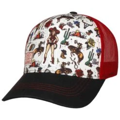 Wild Wild West Trucker Cap By King Kerosin -Bekleidungsgeschäft Wild Wild West Trucker Cap by King Kerosin schwarz wei .66143 rf173